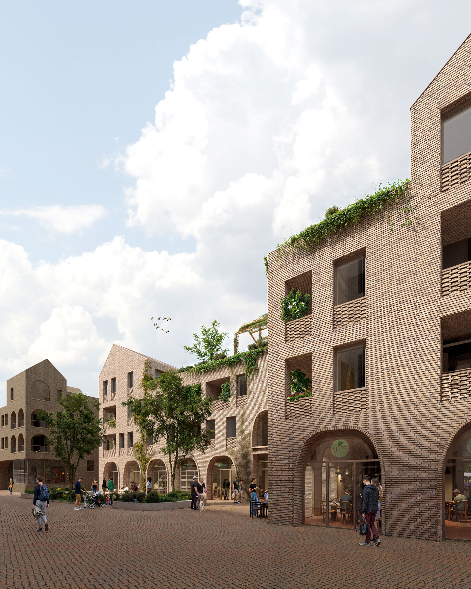 BIM modellering en bouwkundige uitwerking voor Markthuis in Papendrecht door ISO³